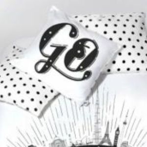 Organic Cotton GO&BLACK DOTS PILLOW